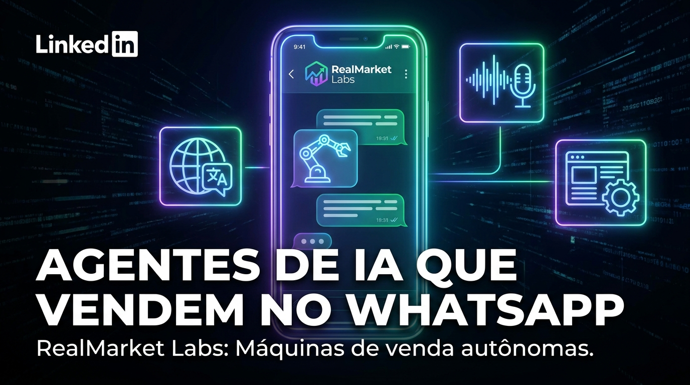 Construímos agentes de IA que vendem sozinhos no WhatsApp. Aqui está o que eles fazem.